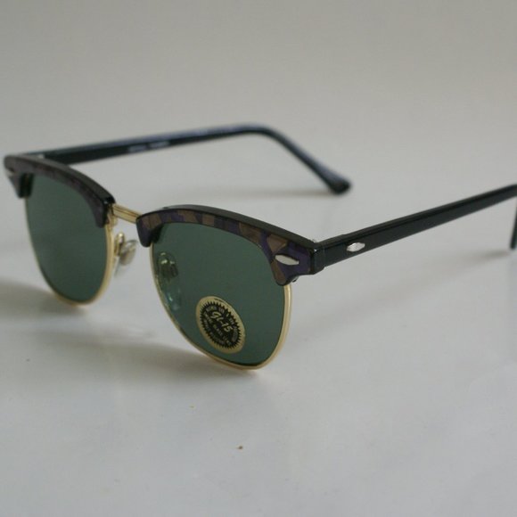 NWT Vintage Soho/Clubman style glass G-15 lens laminated top combo sunglasses - Picture 4 of 5